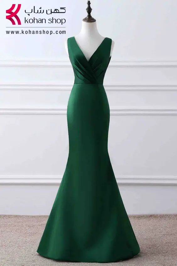 لباس مجلسی مدل پری دریایی سبز