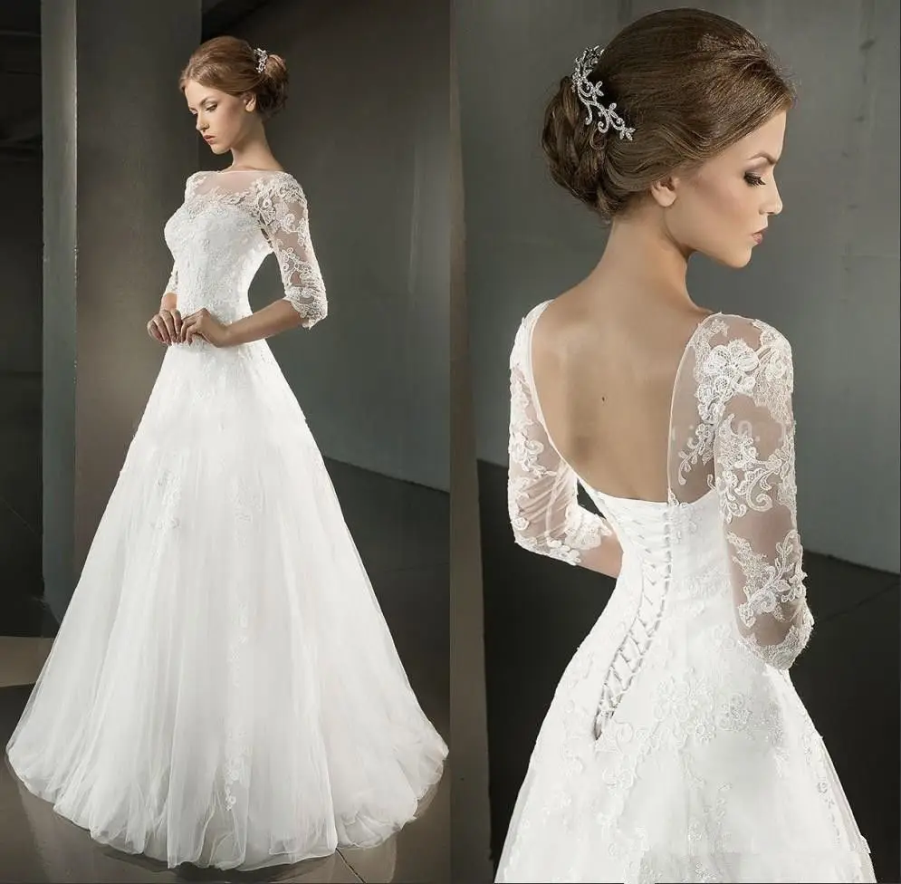 لباس A-line لباس عروس