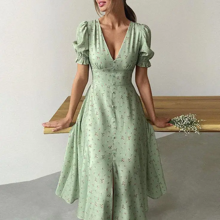 لباس A-line سبز